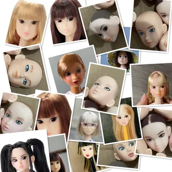 30cm המקורי מומוקו ראש מומוקו ראשי בובות אופנה רישיון הראש באיכות ראשי בובות בנות הלבשה DIY צעצוע חלק