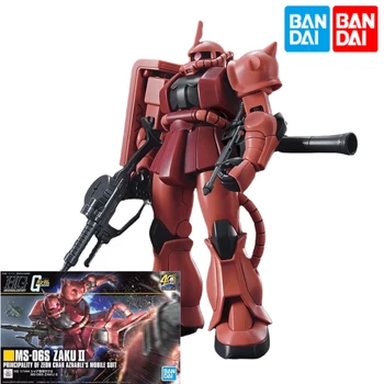 Bandai Gundam 60453 HGUC 234 כספית 1/144 Zagu II שיעים אדום מיוחד Zagu היילוד פאזל מקורי דגם אספנות צעצועים מתנות