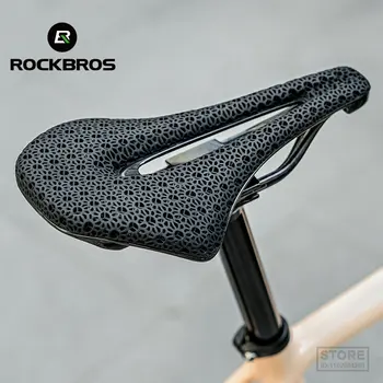 ROCKBROS האולטרה אופניים אוכף 3D הדפסה משולב אזורי ספיגת זעזועים נוח MTB אופני כביש מושב חלקי חילוף