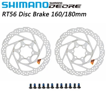 SHIMANO DEORE SM-RT56 דיסק בלם הרוטור 6 בולט אופני הרים דיסק M610 RT56 M6000 בלם דיסק 160 מ 