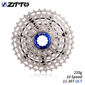 ZTTO 10 מהירות 11-36T אופניים קלטת ULT 10 פלדה 10v K7 ח 