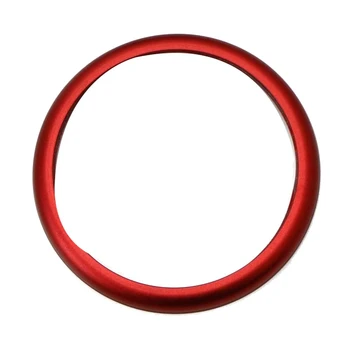 אדום טבעת אלומיניום במרכז הקונסולה IDrive בקר מולטימדיה ידית טבעת -ב. מ. וו 1 2 3 4 5 6 7 סדרת X3 X4 X5 X6