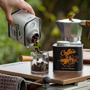 פולי קפה אטום פחיות חיצוני קמפינג תיבת פח באיכות מזון אריזה אחסון טרי נשימה פחיות ברזל