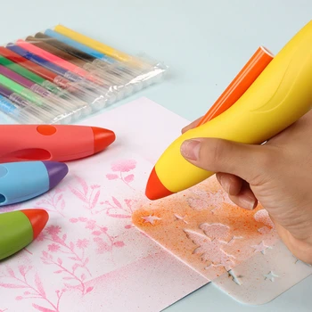 ילדים חשמלי צובעת בצבעי מים העט ניתן לכבס רעיל DIY אמנות הציור המיוחד ריסוס מברשת